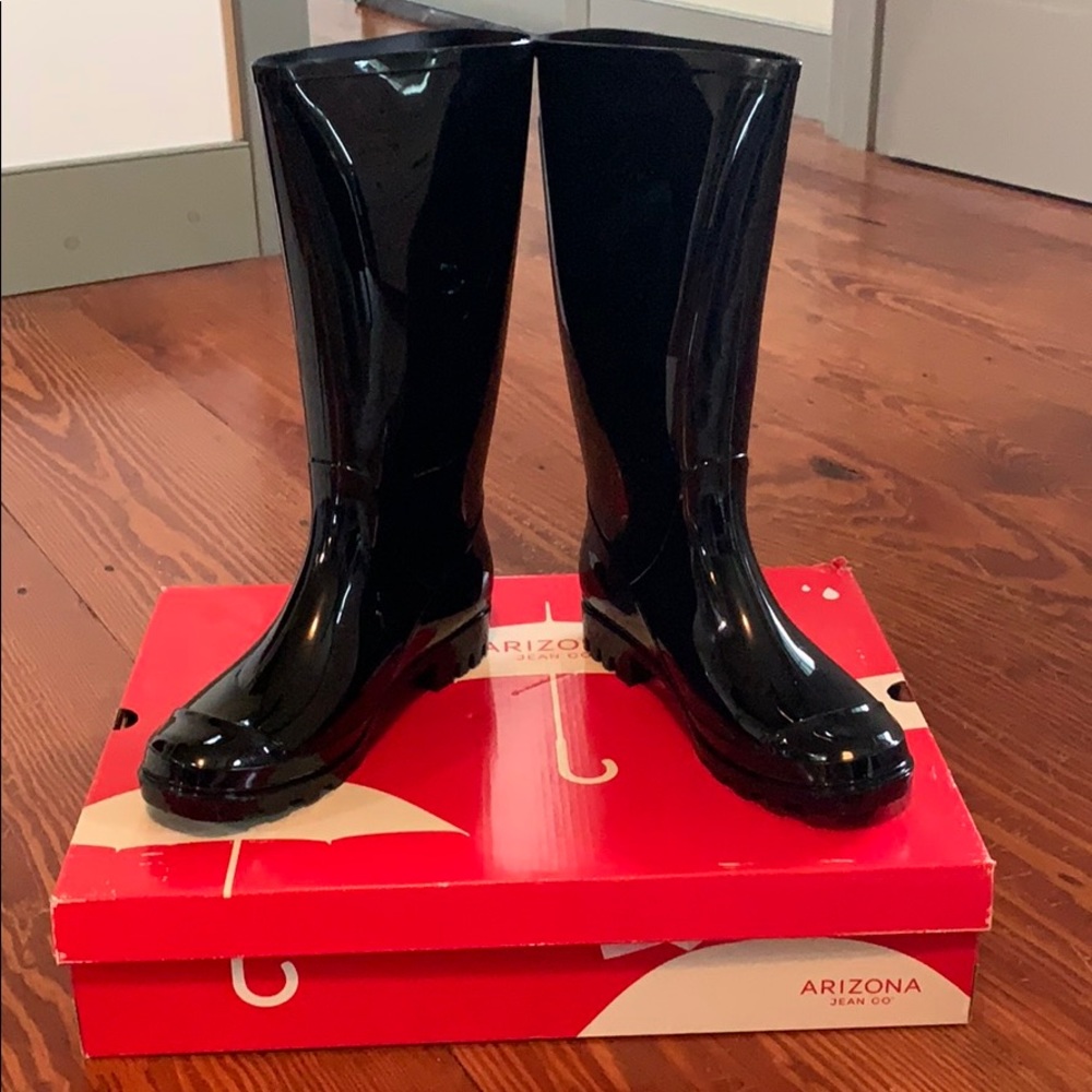 Arizona black rainboots